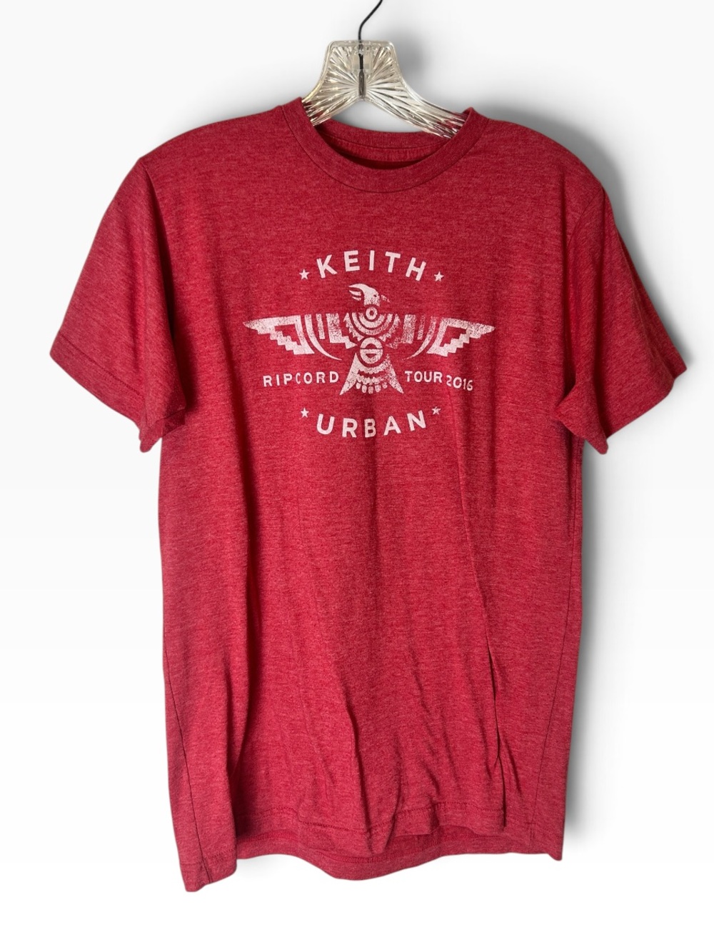 Keith Urban 2016 Ripcord Tour Tee Red Concert Graphic Eagle Medium